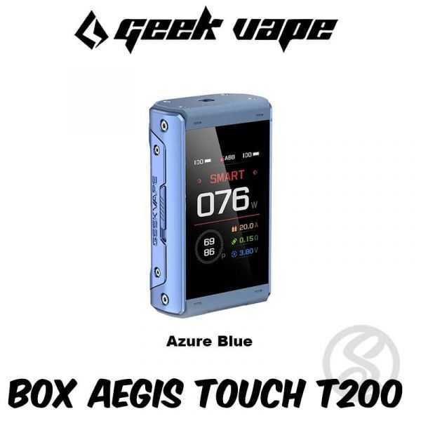coloris azure blue de la box aegis t200 de geekvape