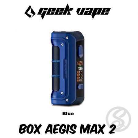 coloris blue de la box seule aegis max 2 de geekvape