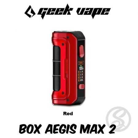 coloris red de la box seule aegis max 2 de geekvape