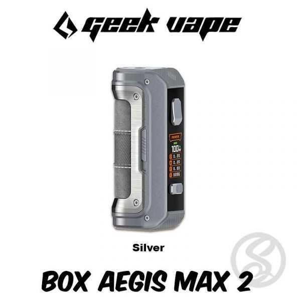 coloris silver de la box seule aegis max 2 de geekvape