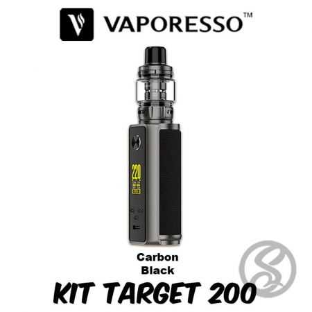 coloris carbon black du kit target 200 de vaporesso