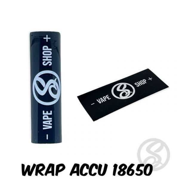 présentation wrap pour accu 18650 smoke vape shop
