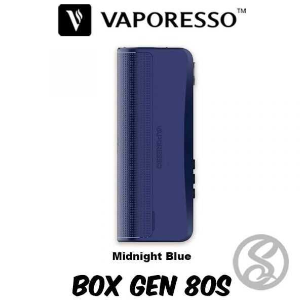 coloris midnight blue de la box gen 80 s de vaporesso
