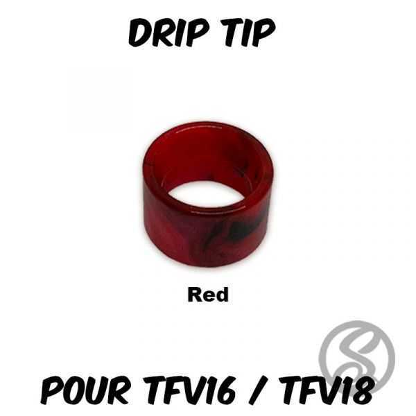 drip tip pour tfv16 et tfv18 red