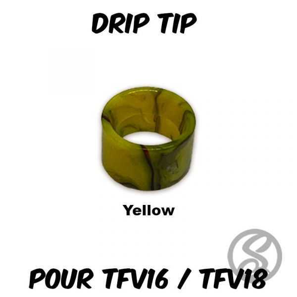 drip tip pour tfv16 et tfv18 yellow