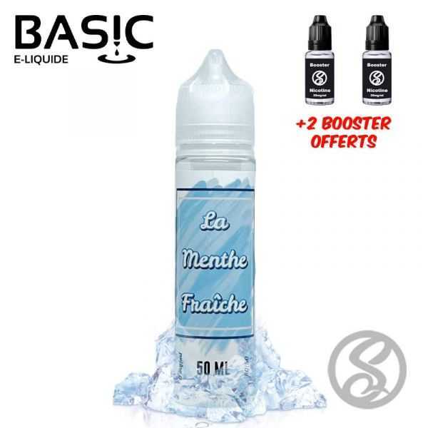 bouteille e-liquide menthe fraiche 50 ml