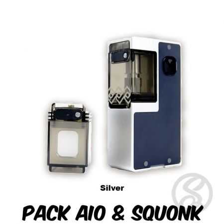 pack aio et squonk iec stpm silver with tank