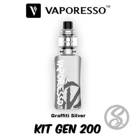 kit gen 200 vaporesso graffiti silver