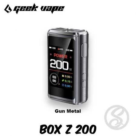 box z200 de geekvape gun metal