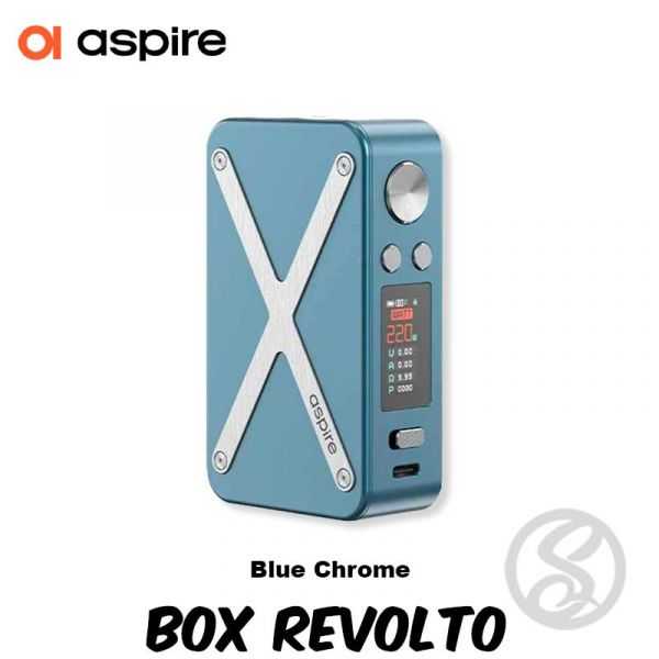box revolto aspire blue chrome