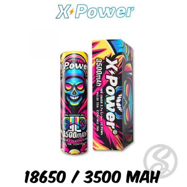 Accu 18650 - 3500mah - X Power - accus-chargeurs - Smoke Vape Shop Rouen