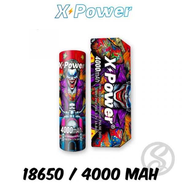 Accu 18650 - 4000mah - X Power - accus-chargeurs - Smoke Vape Shop Rouen