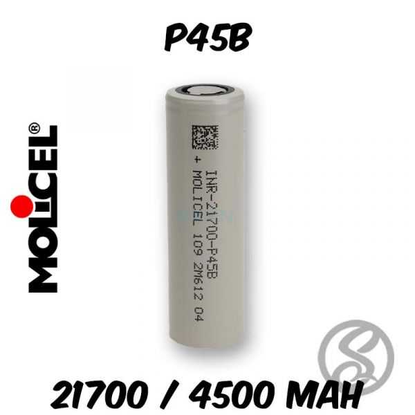 Accu MOLICEL P45B 21700 - 4500 MAH - accus-chargeurs - Smoke Vape Shop Rouen