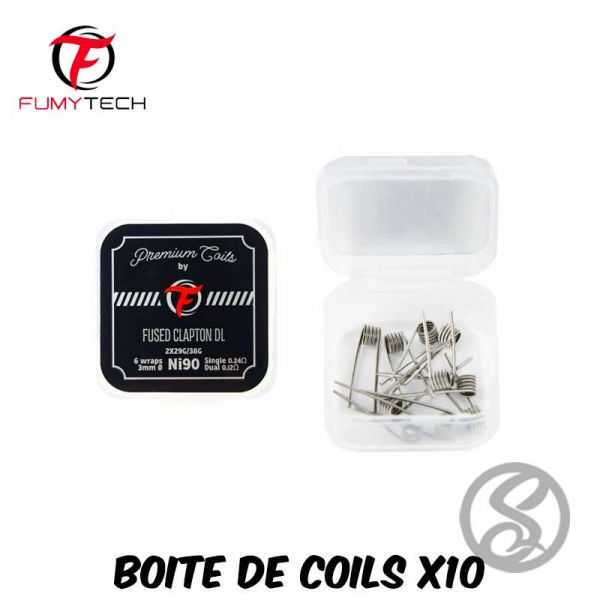 Fused Clapton DL Ni90 0.24Ω (10pcs) - Fumytech - cottons-coils-fils - Smoke Vape Shop Rouen