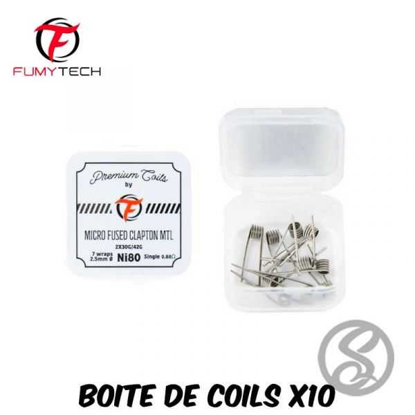 Micro Fused Clapton MTL Ni80 0.88Ω New Version (10pcs) - Fumytech - cottons-coils-fils - Smoke Vape Shop Rouen