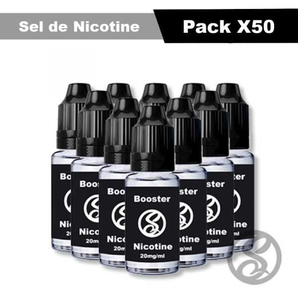 Booster sel de nicotine 20mg Pack X50 - bases-boosters - Smoke Vape Shop Rouen