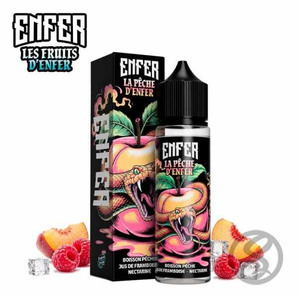 E-Liquide La Pêche d'Enfer 50ml - ENFER - e-liquides-fruites-frais - Smoke Vape Shop Rouen