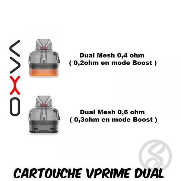 Cartouche VPrime Dual 6ML - Oxva - resistances-oxva - Smoke Vape Shop Rouen