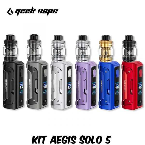 Kit Aegis Solo 5 100W - GeekVape - kits-complets - Smoke Vape Shop Rouen