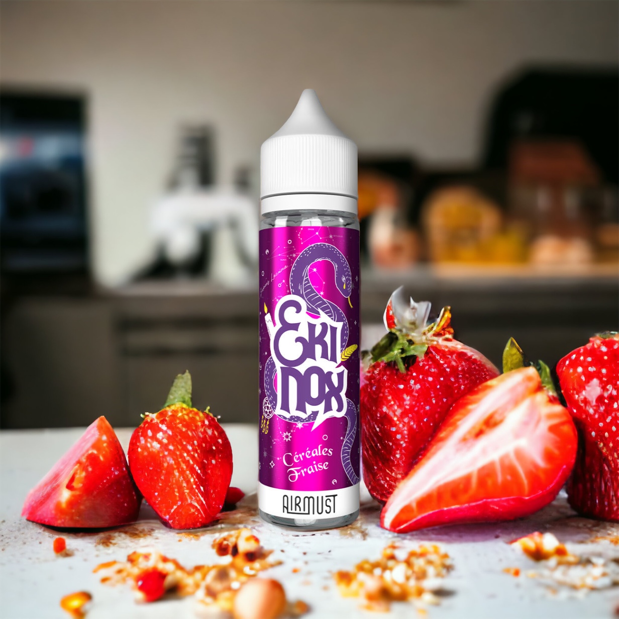 e-liquide céréales fraise ekinox show