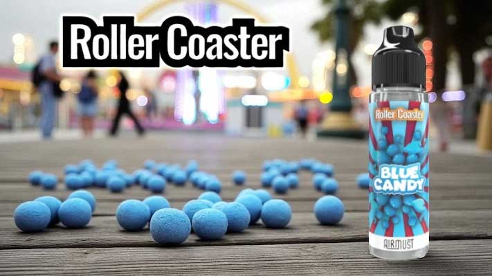 presentation blue candy roller coaster