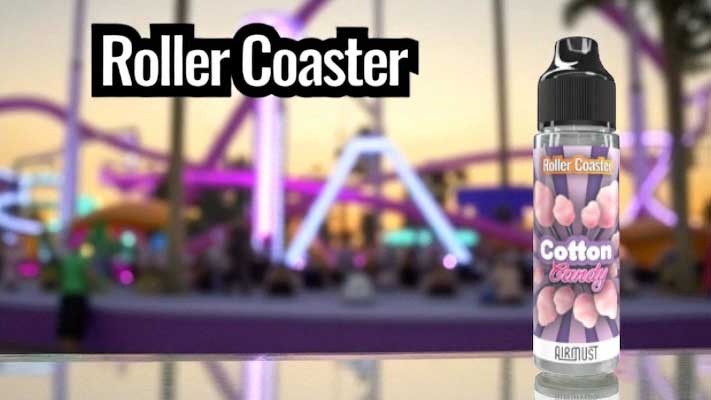 presentation cotton candy roller coaster