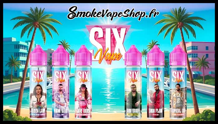 presentation e liquides six vape