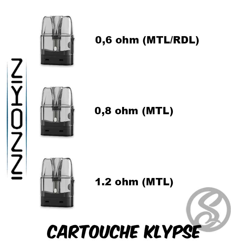 cartouches klypse innokin