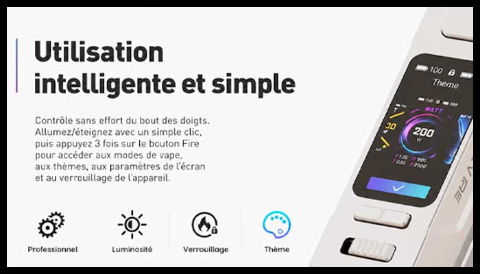 ecran thelema q200 lost vape