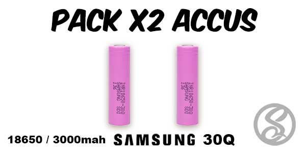pack promo 2 accus samsung 30q